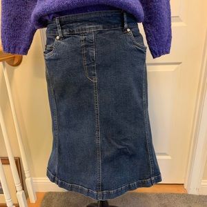 FDJ French Dressing Blues cotton jean skirt waist 30 Length 24 inches